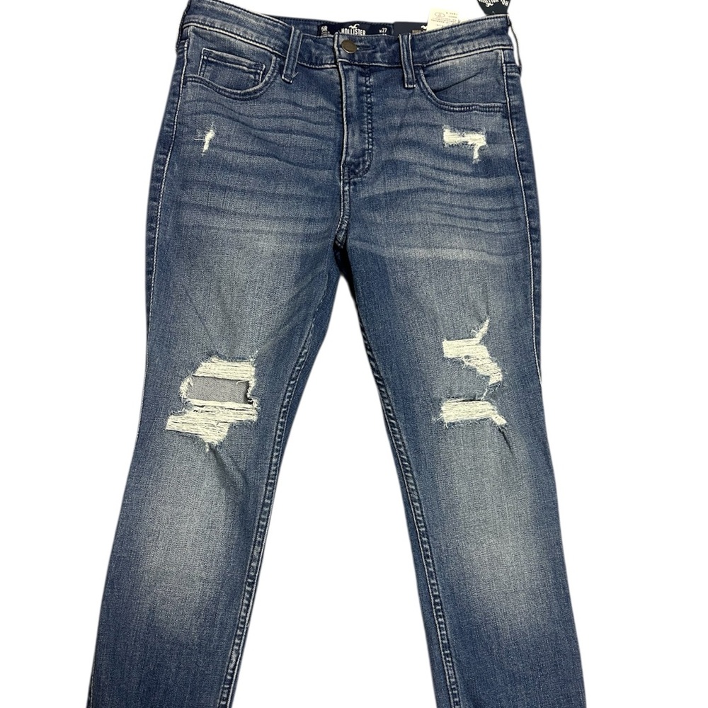 NEW Hollister High Rise Distressed Skinny Jeans